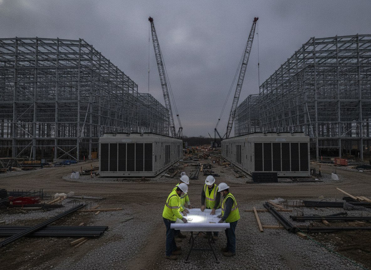 Il·lustració editorial de ACTUALITZACIÓ: Nvidia tanca l'acord i es compromet a finançar amb 105.000 milions de dòlars el centre de dades d'OpenAI a Ohio
