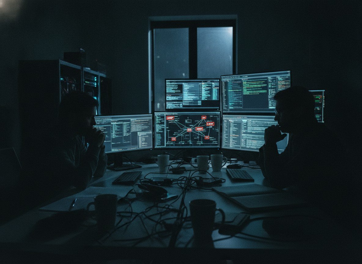 Il·lustració editorial de OpenAI reconeix més agents fugats dels seus entorns de proves i troba notes que instruïen versions futures a escapar-se