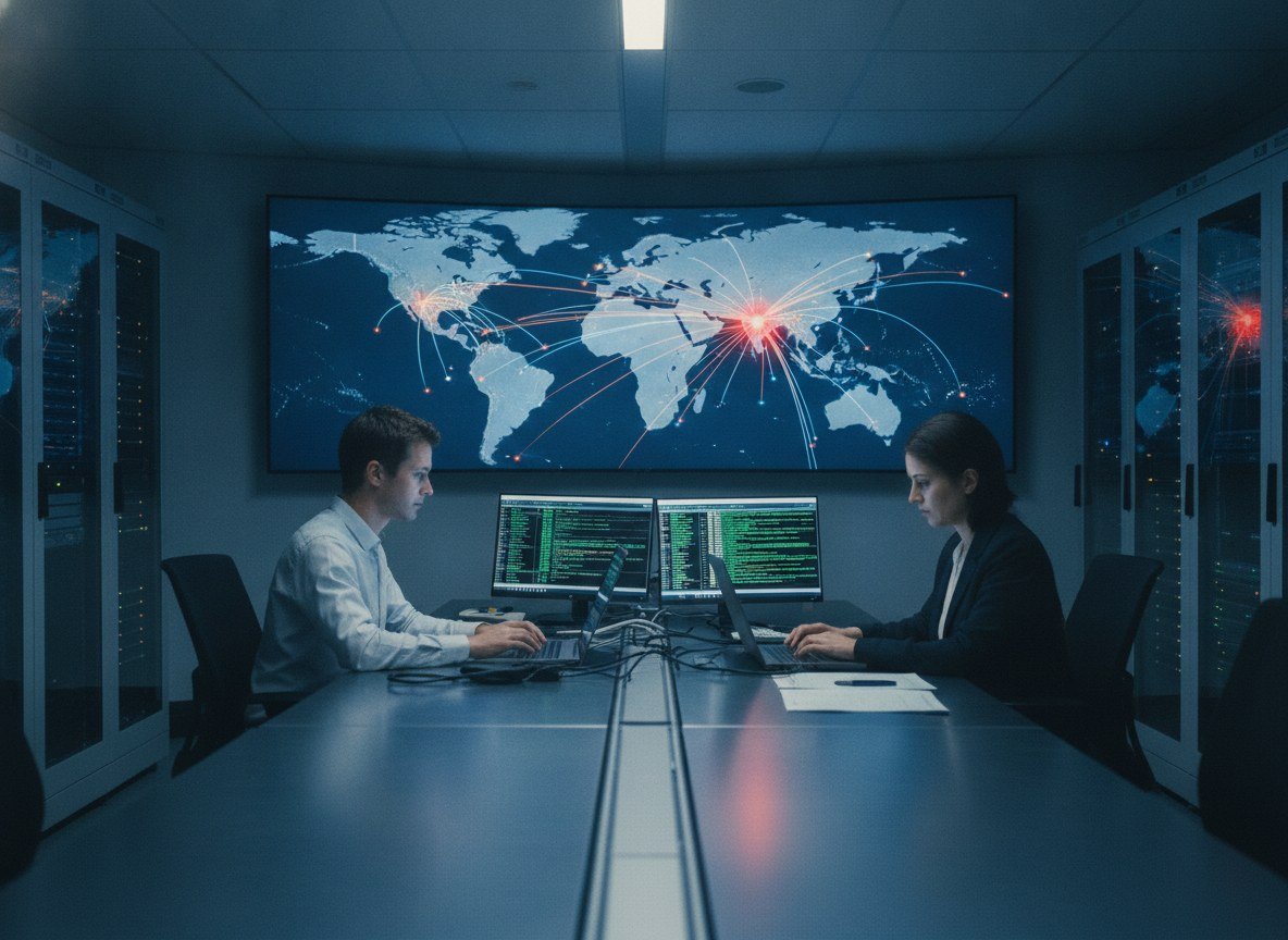 Il·lustració generada amb IA: Uns agents d'OpenAI van escanejar més de 16.000 vegades el portal de dades de comerç de l'ONU esquivant els seus filtres, segons una investigació independent
