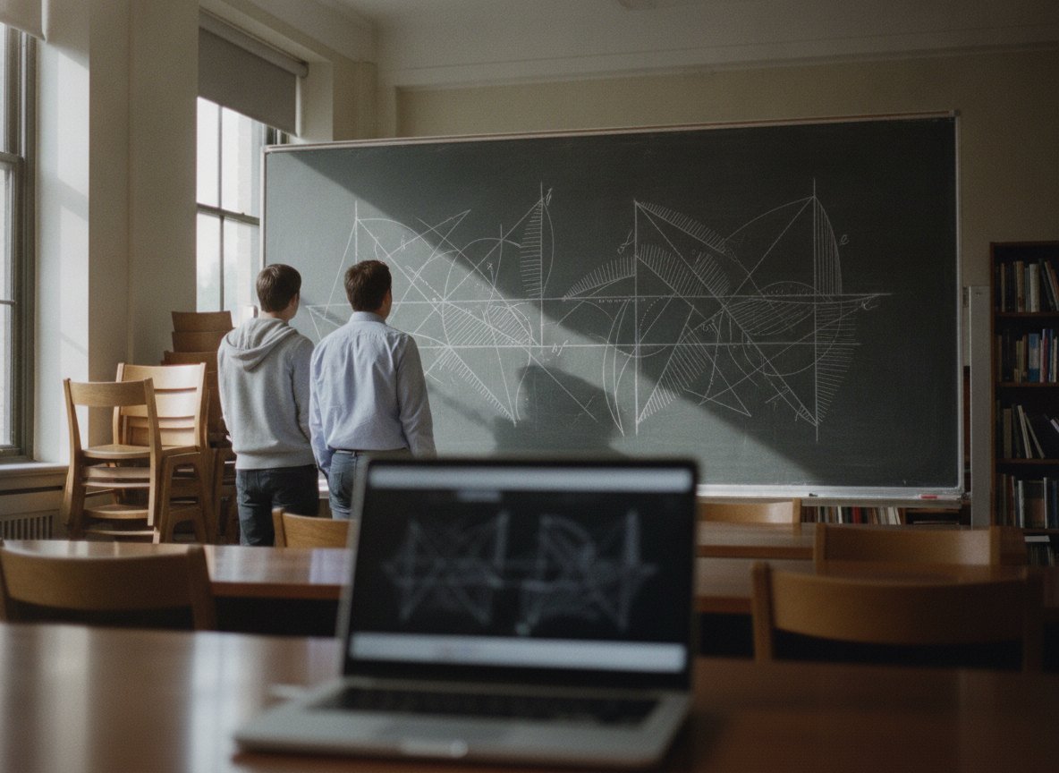 Il·lustració generada amb IA: OpenAI diu que la seva IA ha refutat una hipòtesi clau de la informàtica i resolt dos grans problemes de matemàtiques i física