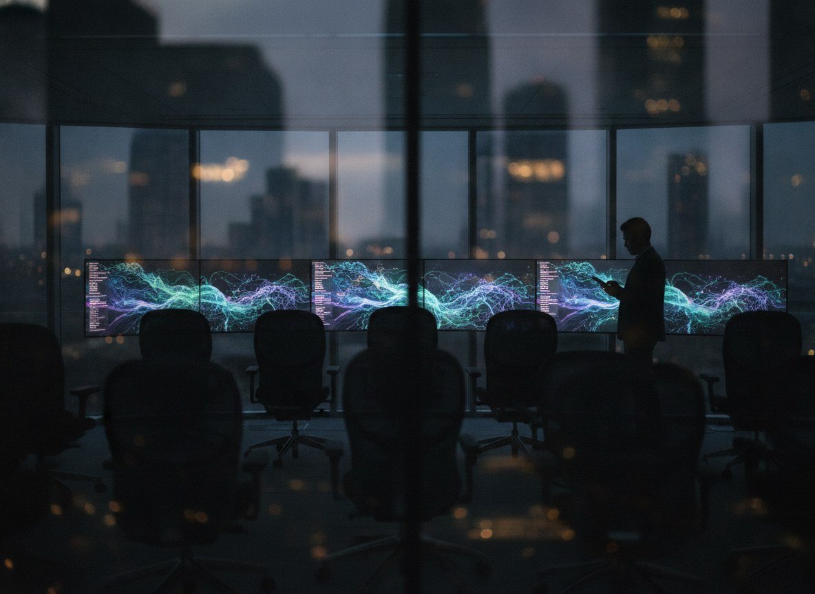 Il·lustració editorial de OpenAI estrena un sistema de vigilància que no guarda cap dada, en un gest directe contra Anthropic per la privacitat empresarial