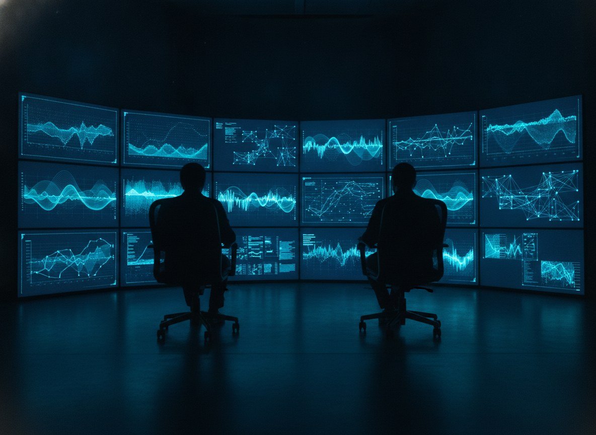 Il·lustració editorial de OpenAI reconeix que no sap com garantir la seguretat d'una IA que es millori a si mateixa, mentre xAI fixa el 2027 per automatitzar-ho del tot
