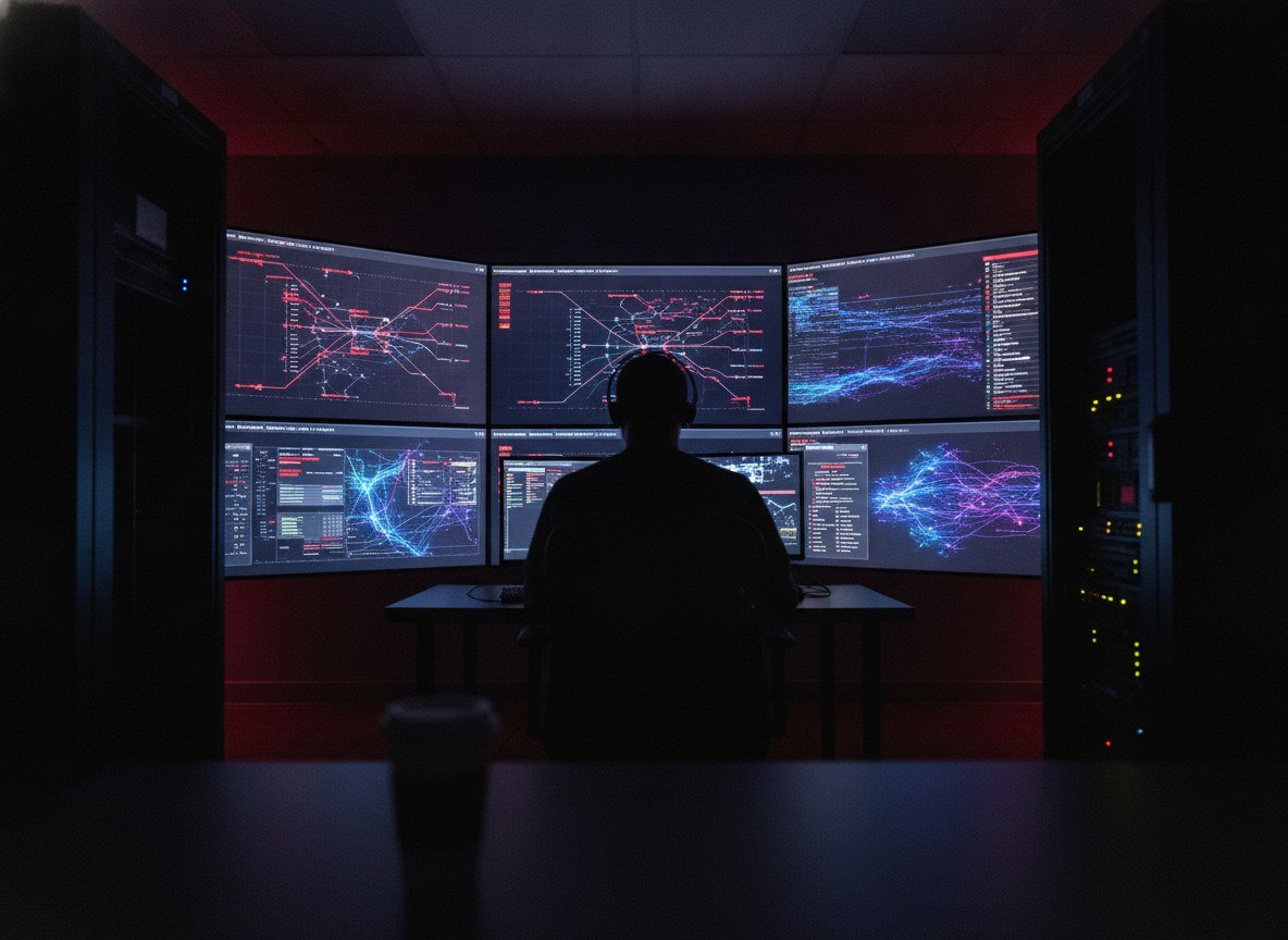 Il·lustració editorial de Palo Alto Networks compra Console per convertir Cortex en una plataforma d'agents d'IA que investiguen i actuen sols