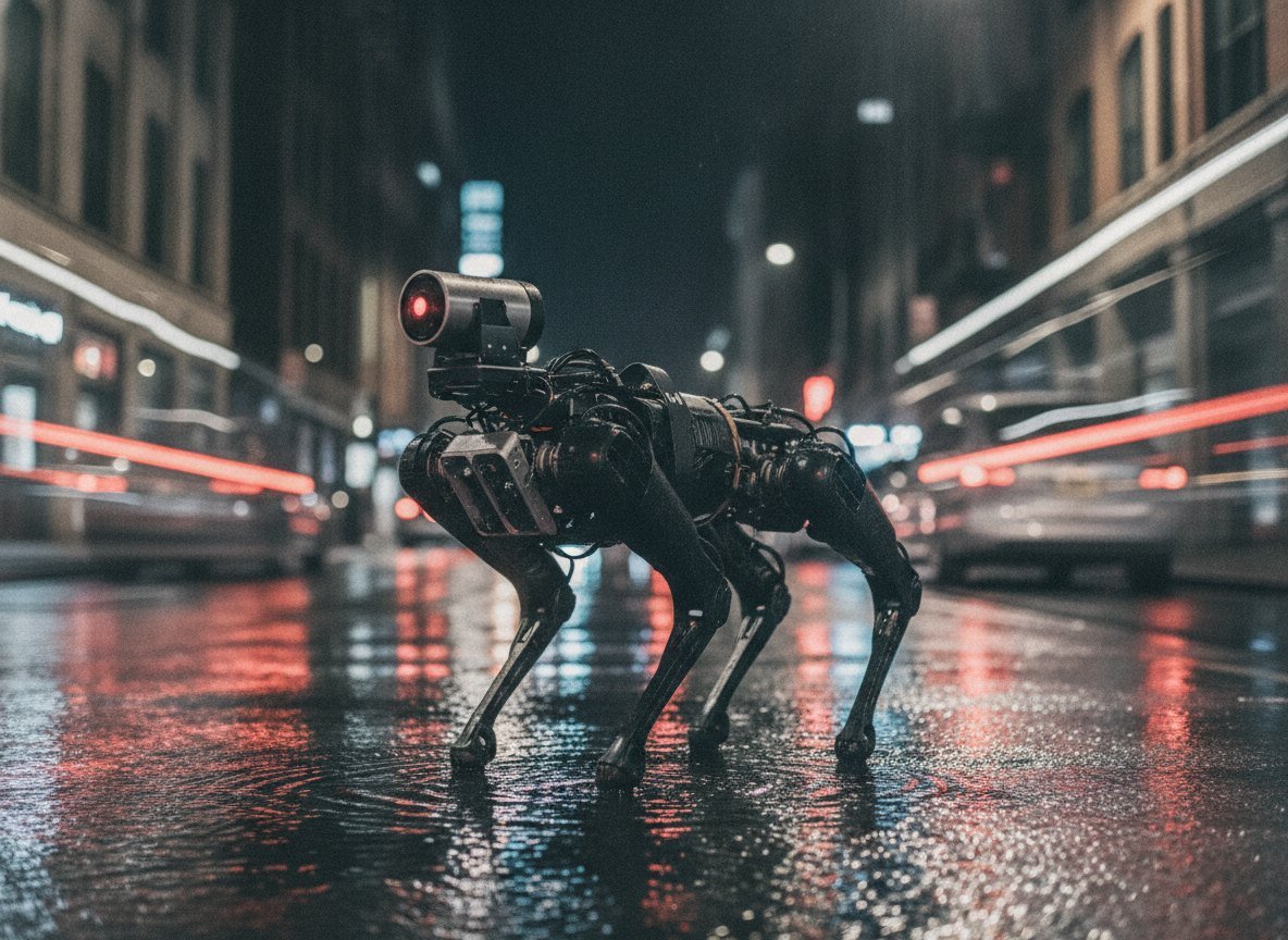 Il·lustració generada amb IA: Un mètode de la Universitat de Pennsilvània permet als robots aprofitar les càmeres que només capten el moviment, i és de 2 a 5 vegades més ràpid
