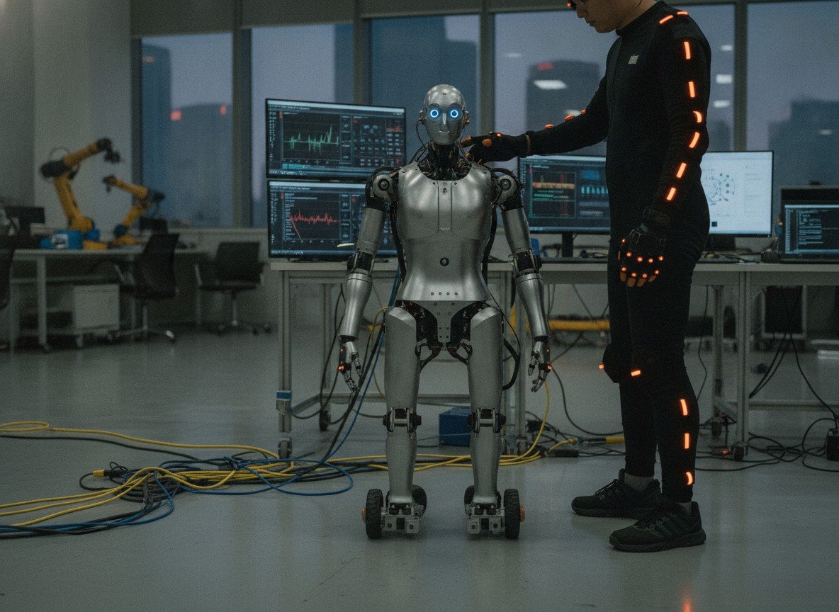 Il·lustració editorial de La xinesa PsiBot arriba a una valoració de 1.480 milions de dòlars apostant pels "models de món" per a robots