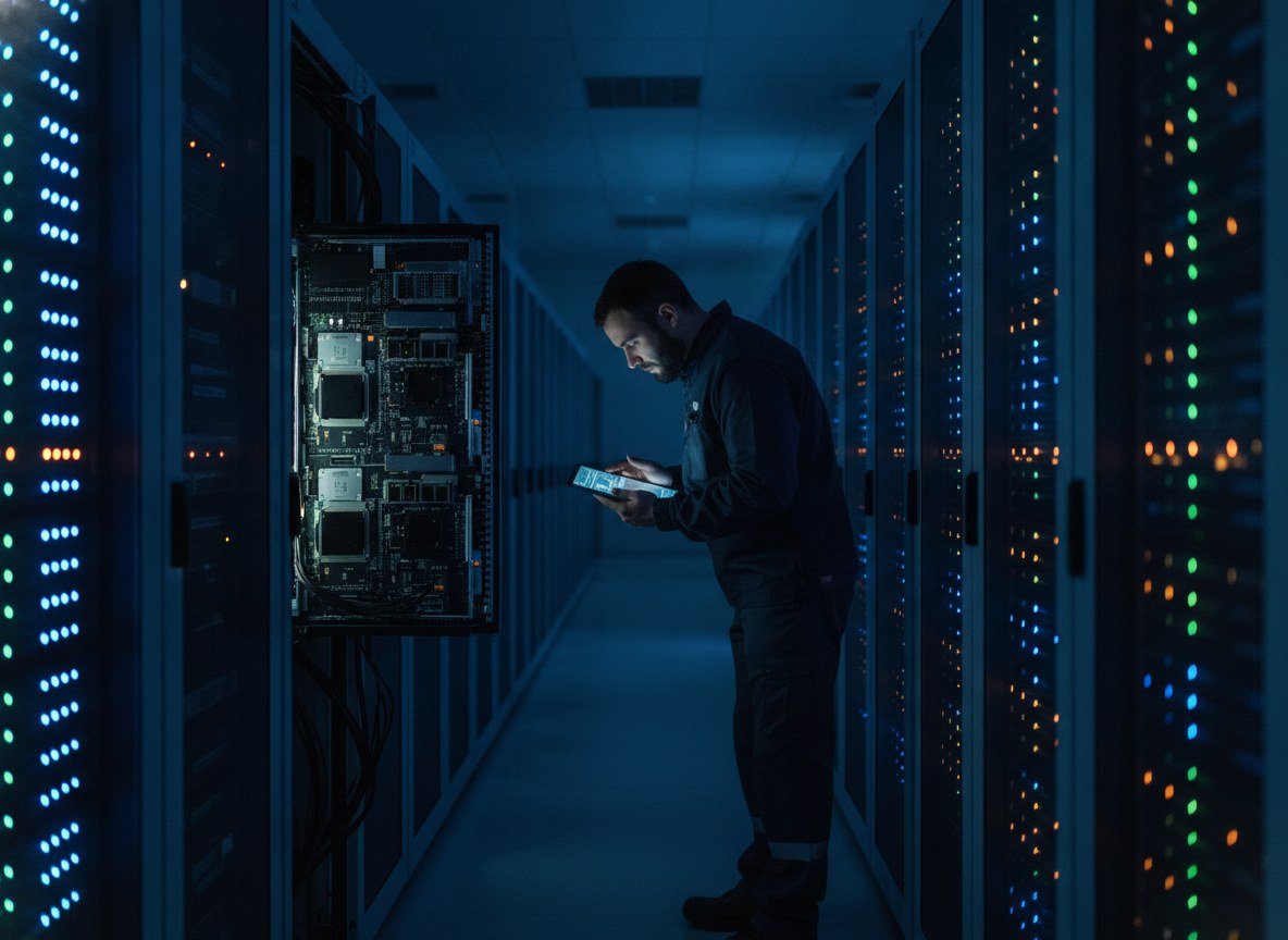 Il·lustració editorial de Qualcomm tanca la compra de la startup Modular per 3.920 milions de dòlars per reforçar el seu programari d'IA per a centres de dades