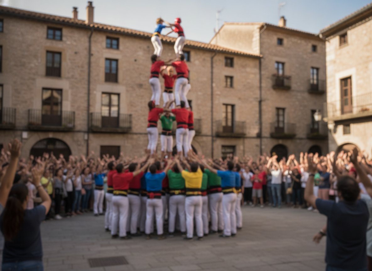 Il·lustració generada amb IA: Pau Garcia-Milà crea amb Claude «Quina colla!», un joc gratuït per descobrir els castells