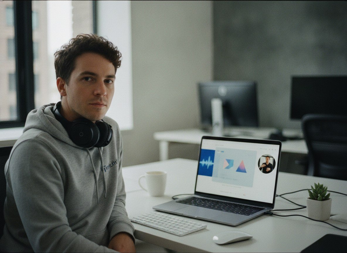 Il·lustració editorial de Alibaba llança Qwen3.8-Omni-Flash, un model que processa text, imatge, àudio i vídeo alhora amb un context d'un milió de tokens