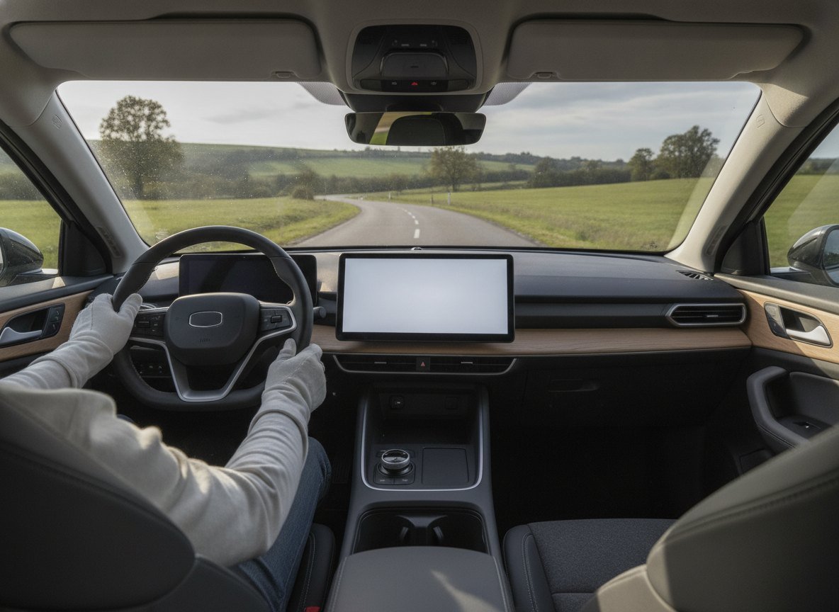 Il·lustració generada amb IA: Rivian cedirà a Volkswagen el seu assistent de veu amb IA dins de l'empresa conjunta que ja els uneix