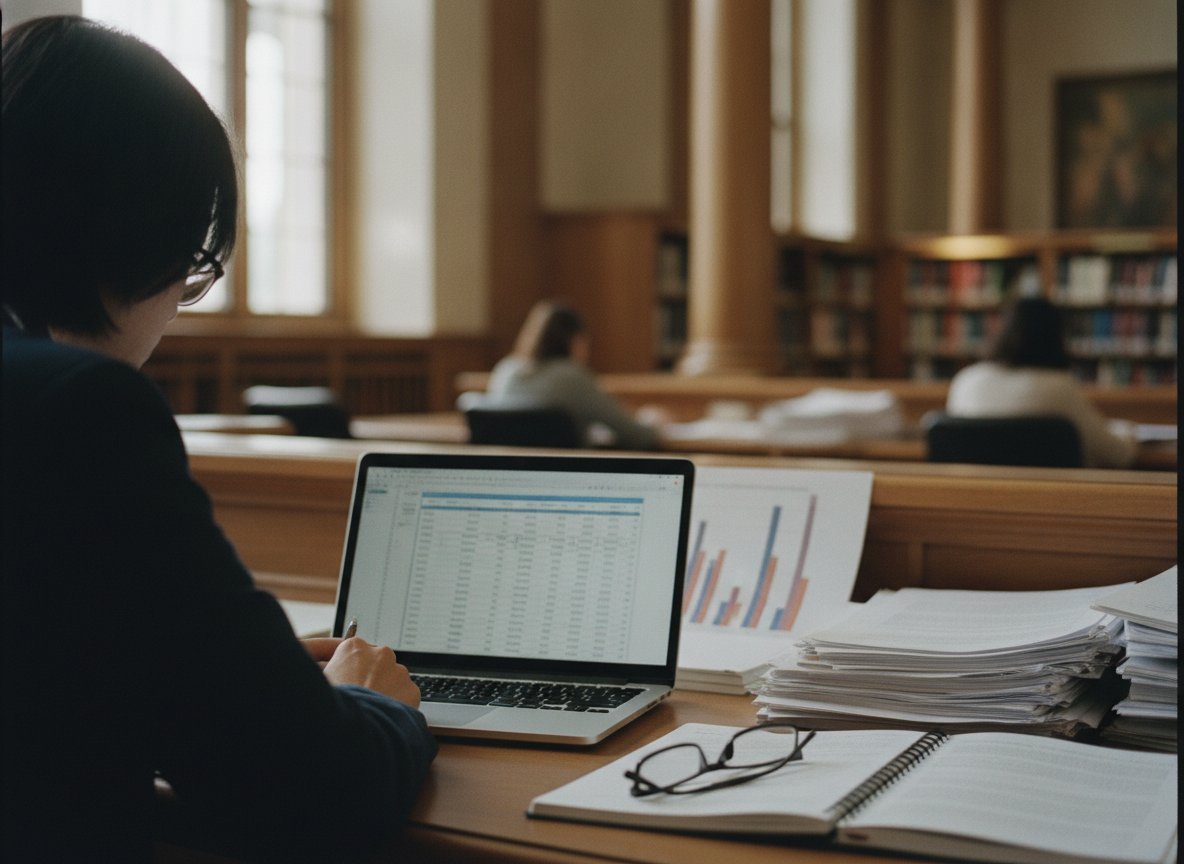 Il·lustració generada amb IA: Una eina d'IA deixa preguntar en llenguatge corrent a les dades d'un estudi científic, però només encerta entre el 62% i el 67% de les respostes