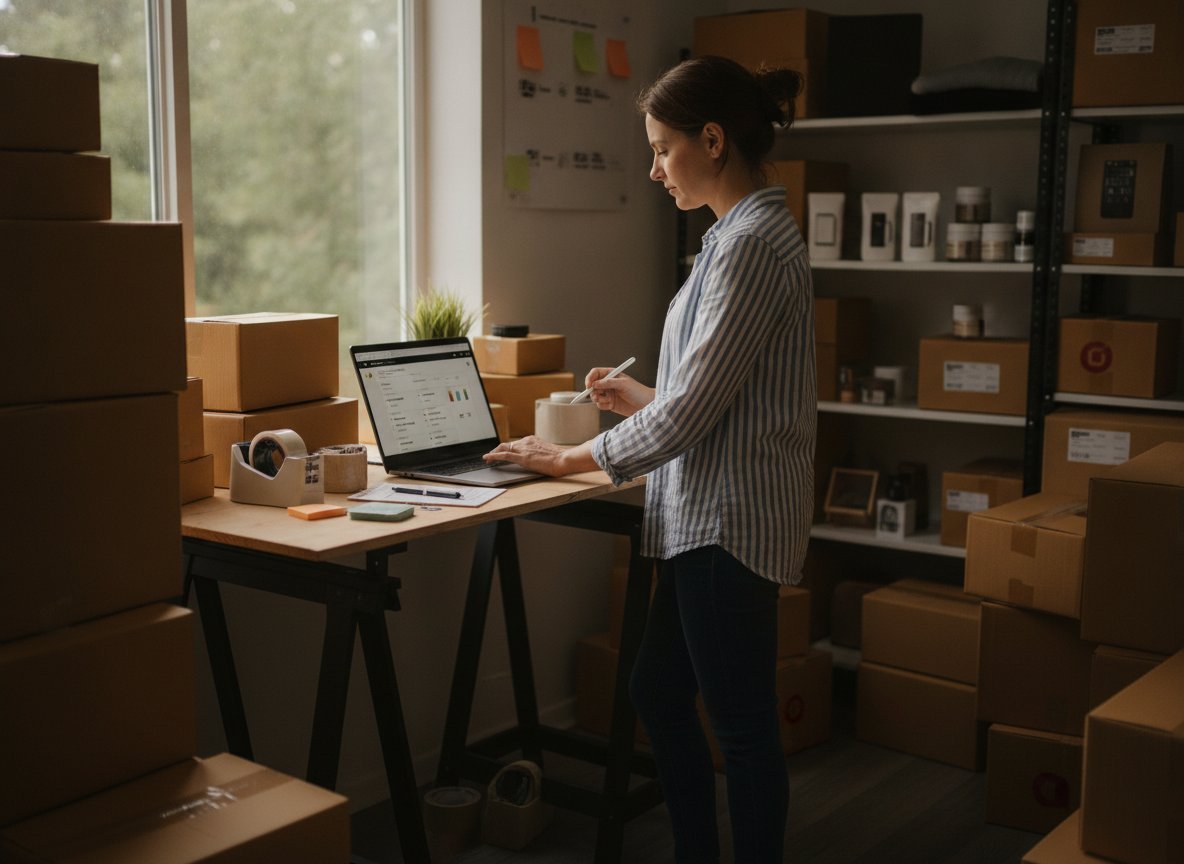 Il·lustració editorial de Shopify confirma que la cerca amb IA li dispara trànsit i vendes sense fer minvar la cerca tradicional