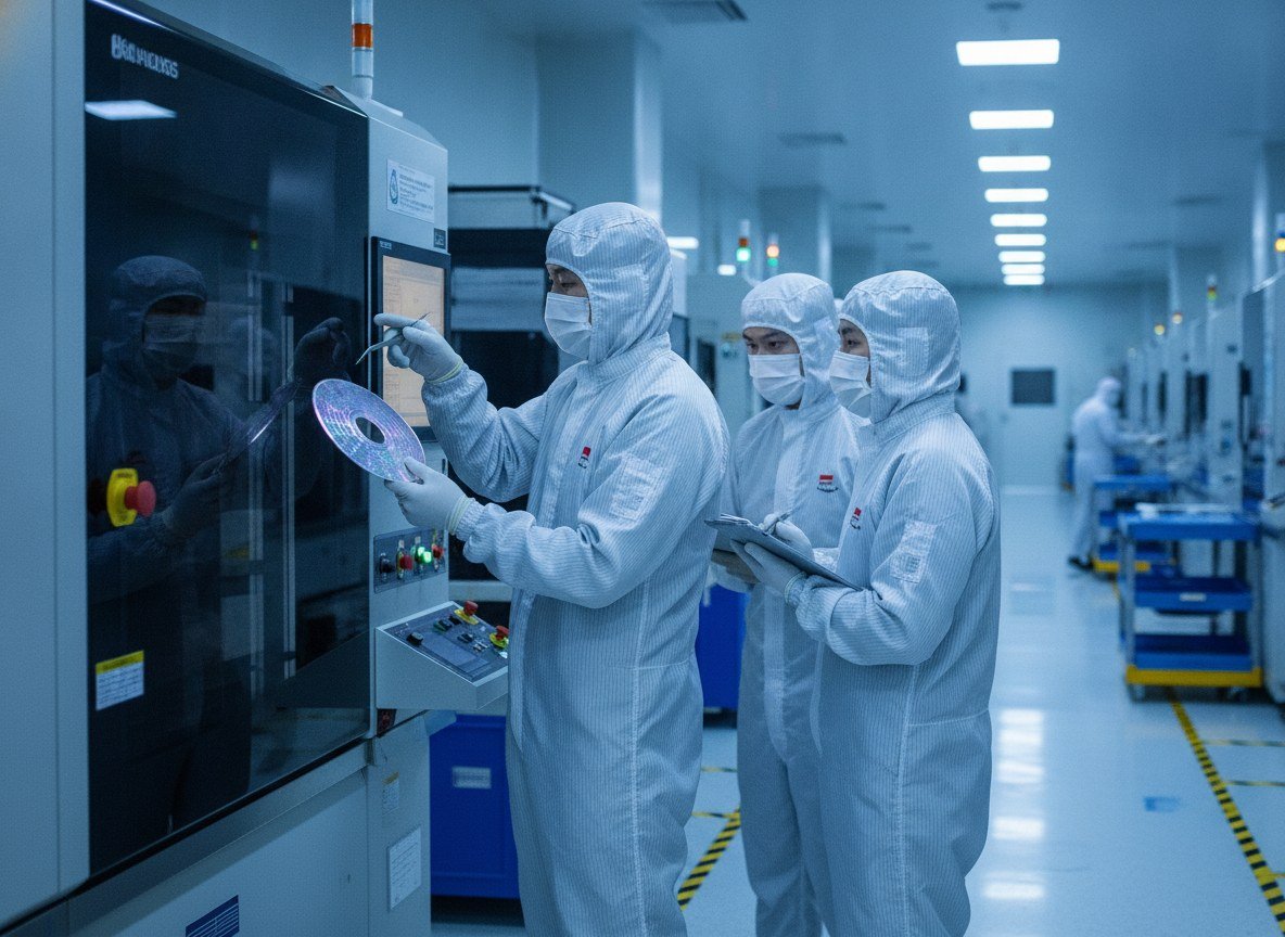 Il·lustració editorial de SK Hynix llança una recompra d'accions de 28.600 milions de dòlars per aturar la caiguda del seu valor, malgrat la fam de xips de memòria per a IA