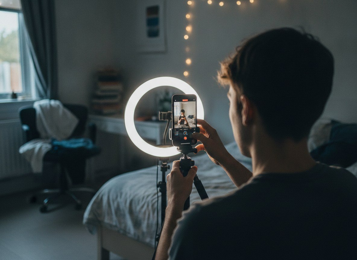Il·lustració editorial de Snapchat deixa de pagar pels vídeos fets íntegrament amb IA a Spotlight per protegir la creativitat humana