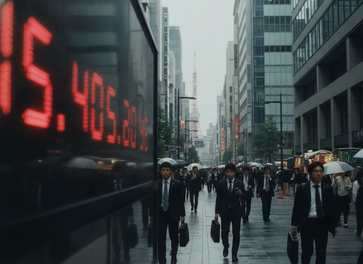 Il·lustració editorial de Les accions de SoftBank cauen més d'un 11% després que Altman confirmi que OpenAI no sortirà a borsa el 2026