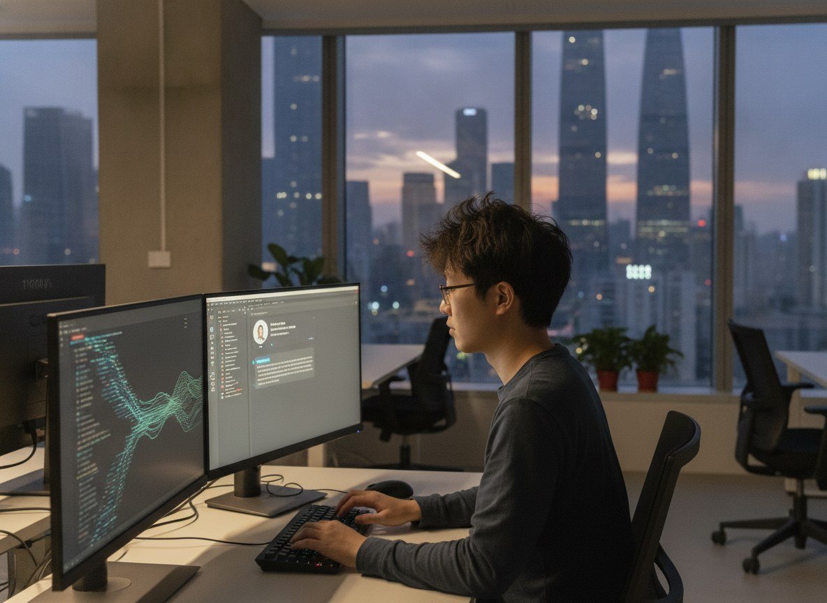 Il·lustració editorial de Tencent obre l'accés mundial a Hy3, el seu model d'IA de 295.000 milions de paràmetres, gratuït fins a final d'agost
