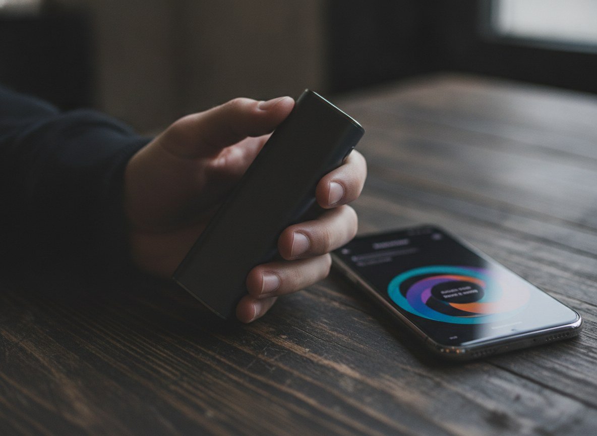 Il·lustració generada amb IA: Investigadors nord-americans alerten que els vapejadors amb IA i criptomoneda agreugen l'addicció a la nicotina