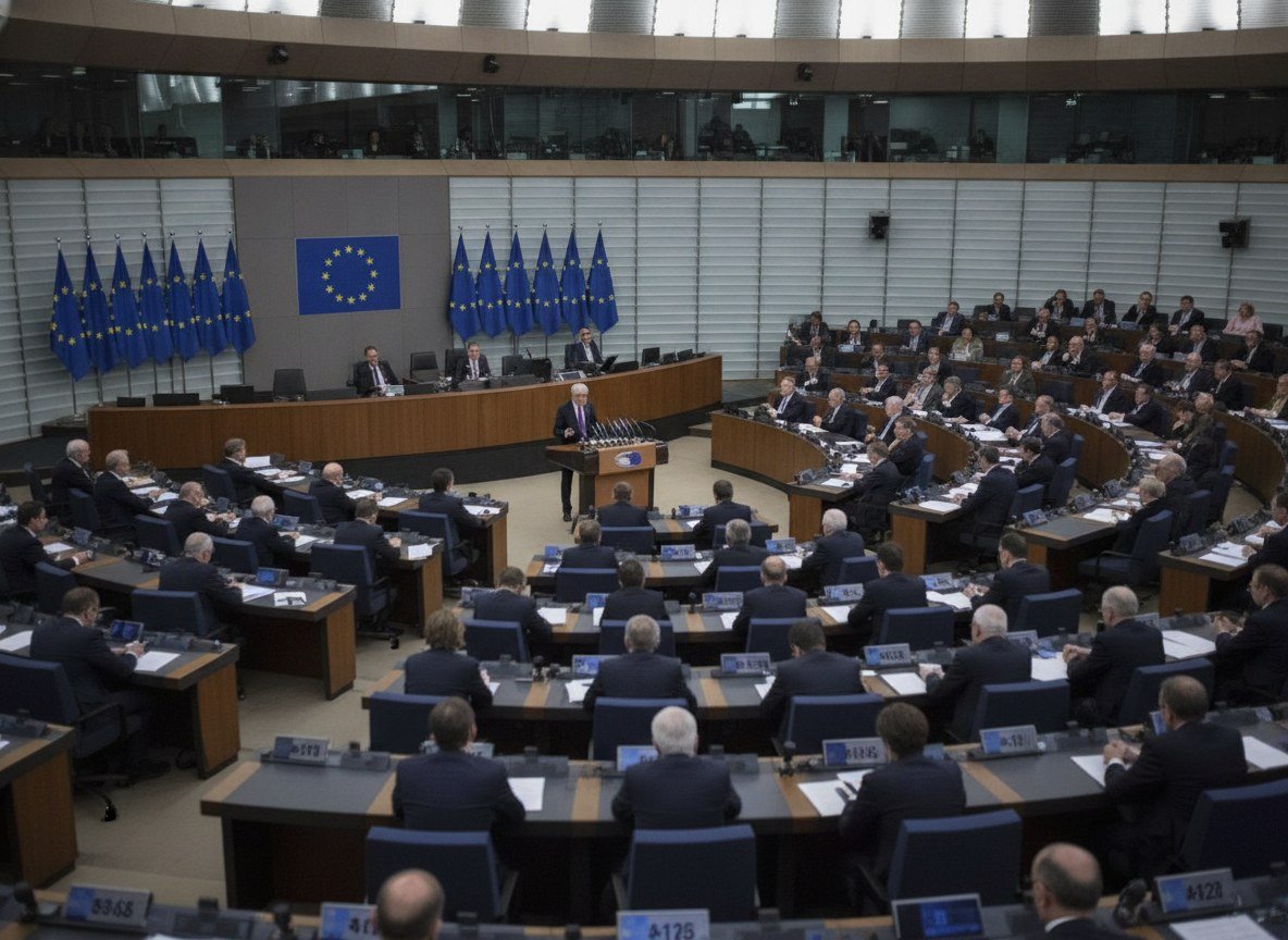 Il·lustració editorial de Von der Leyen es posa del costat dels qui demanen frenar la IA de frontera i convocarà els grans laboratoris a Brussel·les