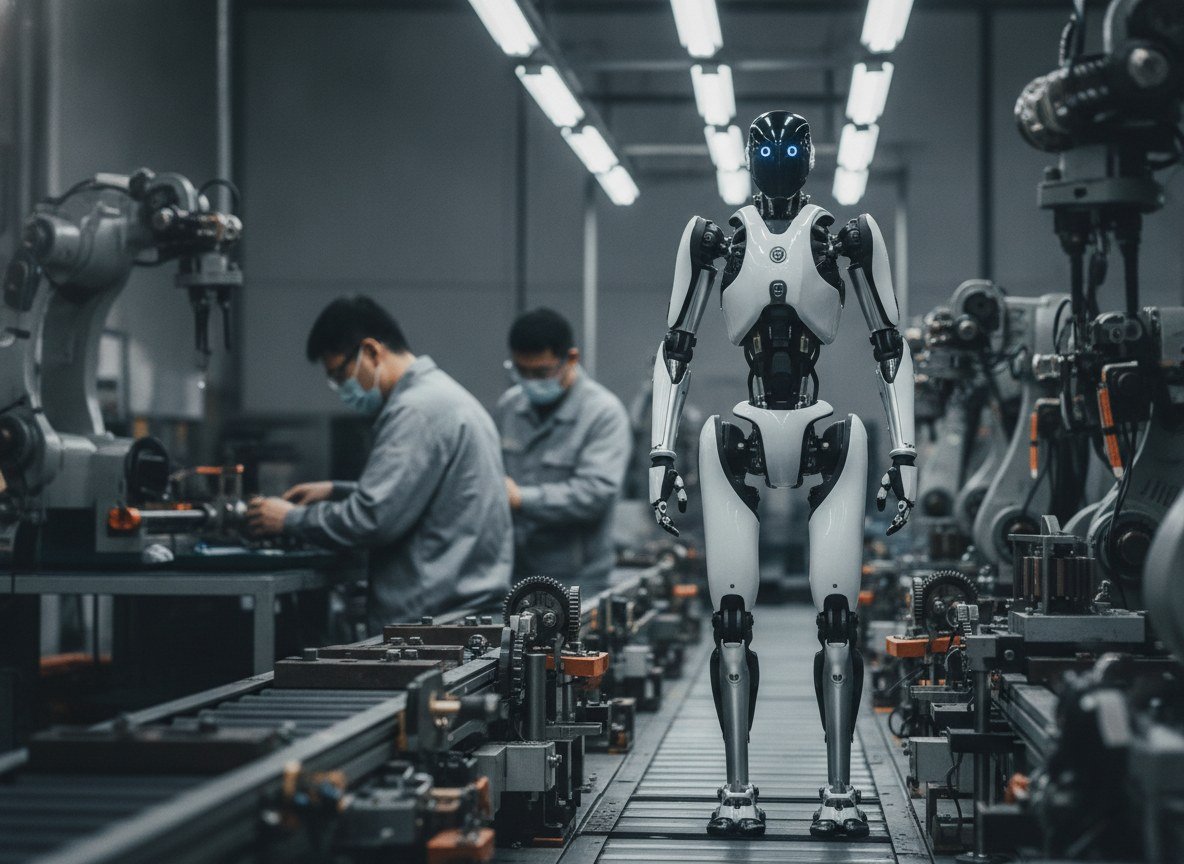Il·lustració editorial de Xpeng capta 900 milions de dòlars per al seu braç de robots humanoides i el valora en més de 6.300 milions
