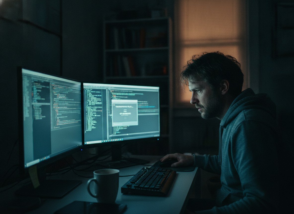 Il·lustració editorial de L'empresa xinesa Z.ai allibera en codi obert el seu assistent de programació ZCode després que enviés dades de desenvolupadors sense permís